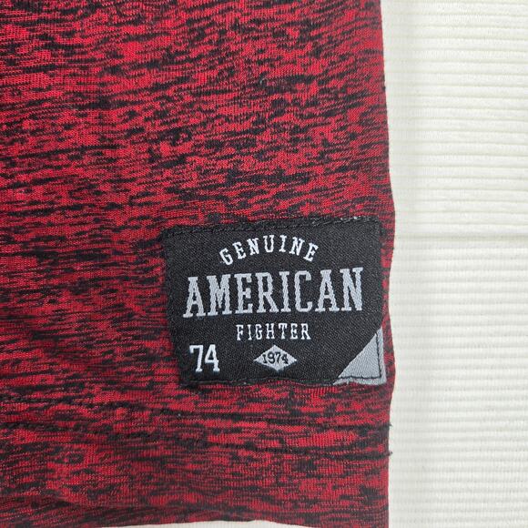 American‎ Fighter Premium Athletics Crossroads T-Shirt in Rusted Red Size Small - Picture 2 of 6